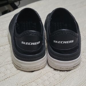 Skechers Kids Black and White Slip-On Sneakers